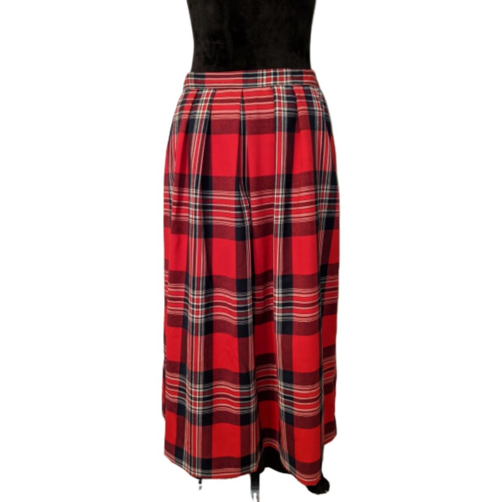Pendleton Buffalo Plaid Wool Skirt